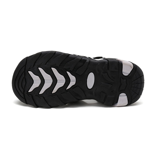 Boys Girls Outdoor Sports Sandals - BLACK LIGHT GREY - 3